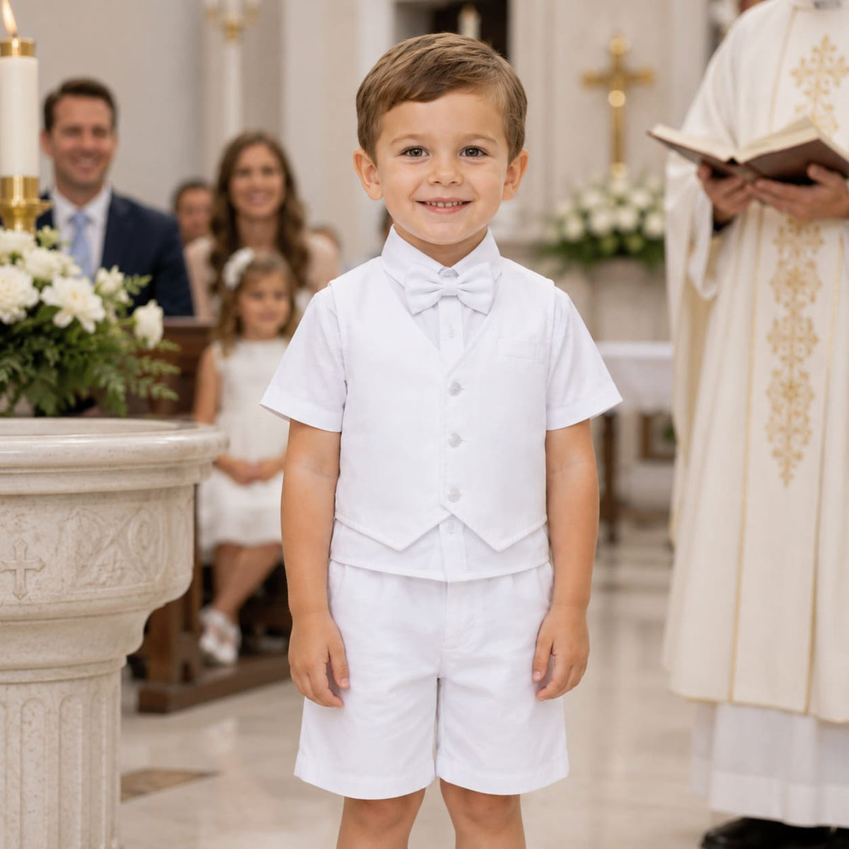 Toddler Boy Baptism Formal Suit