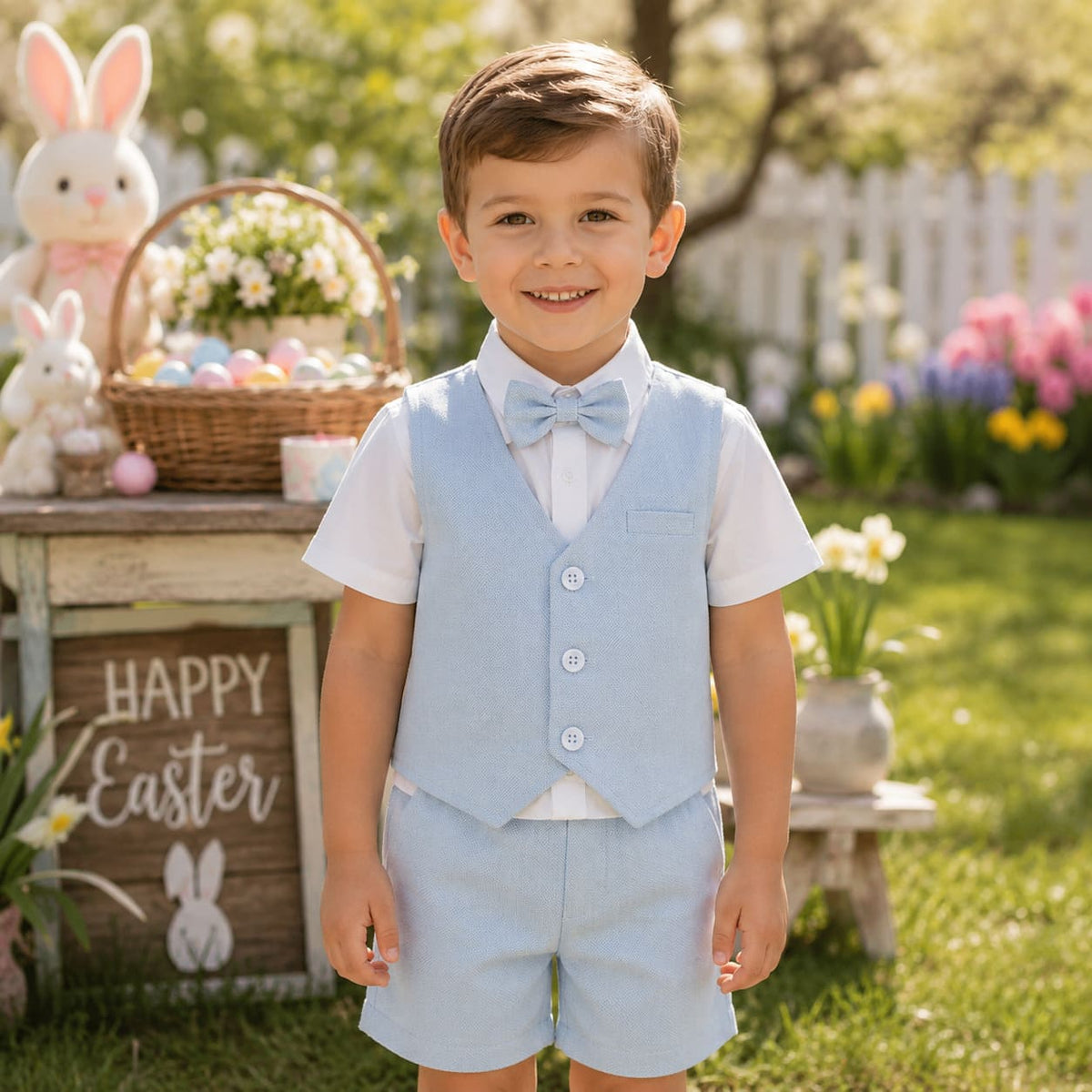 Toddler Boy Easter Suit 4pcs